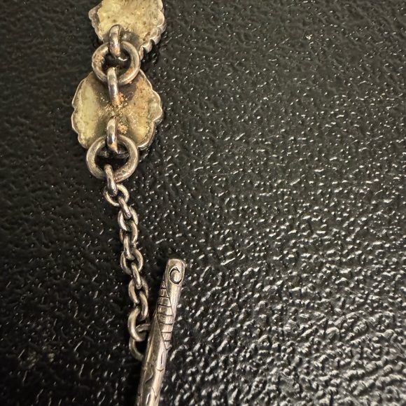 Brighton Silver Victoria Women's Watch with Floral Design and Toggle Closure - Picture 4 of 8